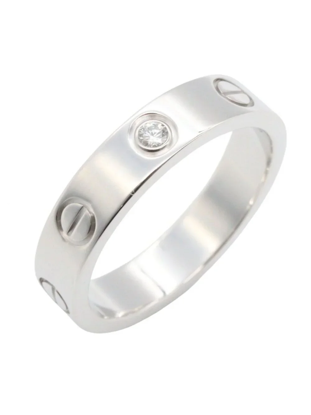 Cartier Ring Mini Love 18k White Gold Diamond